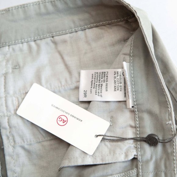 AG Adriano Goldschmied Grey Stretch The Griffin Tailored Short - Picture 2 of 5